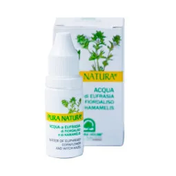 Akių lašai su gysločiais, rugiagėlėmis ir hamamelio vandeniu, 10 m