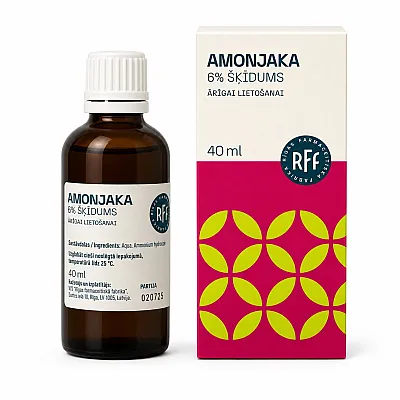 Rigas Amoniakas 6 % tirpalas, 40 ml