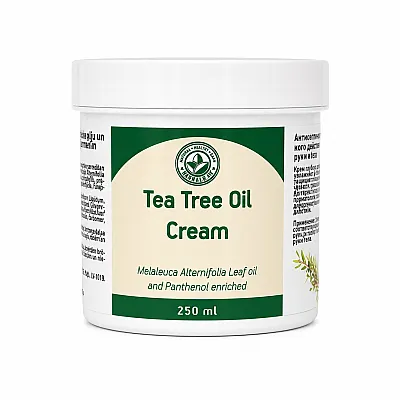 Herbals arbatmedžio aliejaus kremas su pantenoliu – odos priežiūrai, 250 ml