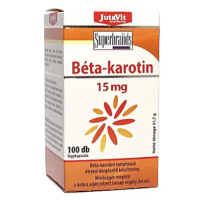 JutaVit Beta karotenas 15 mg, 100 kapsulių