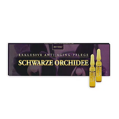 Juodosios orchidėjos ampulės su hialurono rūgštimi, 15 x 2 ml