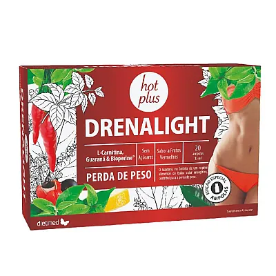 Drenalight su L-karnitinu, guarana ir Bioperine – svorio kontrolei, 20 x 15 ml