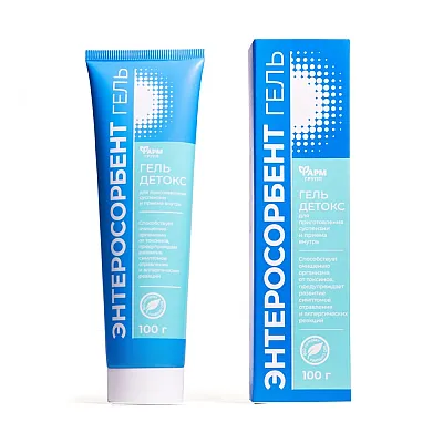Enterosorbent (enterosgel) skystis gelis žarnynui, 100 g