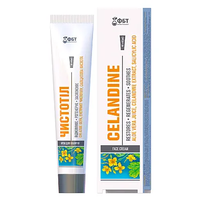 Golden pharm “čistotel” ugniažolės veido kremas nuo spuogų, psoriazė, 44 ml