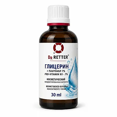Glicerinas kosmetinis su pantenoliu 7 % Dr. Retter®, 100 ml