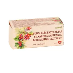 Herbin gudobelės ekstraktas, 50 tablečių