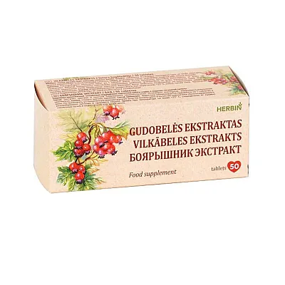Herbin gudobelės ekstraktas, 50 tablečių