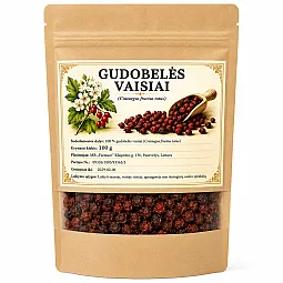 Žolelių arbata „Gudobelių vaisiai“, 100 g