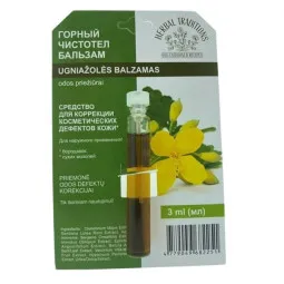 Herbal Gornyj čistotel ugniažolės balzamas karpoms, nuospaudoms, 3 ml
