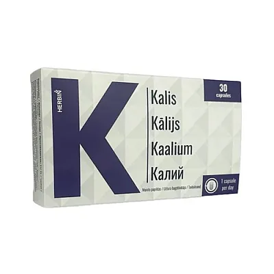 Herbin Kalis 300 mg, 30 kapsulių