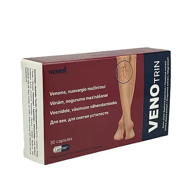 Venotrin for veins, chestnut, rutin, vine, 30 capsules