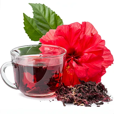 Egipto Hibiskus arbata, kinrožių žiedai