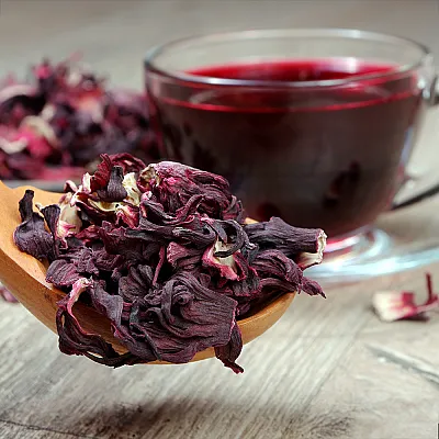 Egipto Hibiskus arbata, kinrožių žiedai