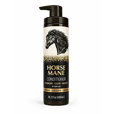 Horse Mane strengthening hair conditioner with keratin and collagen, 480 ml