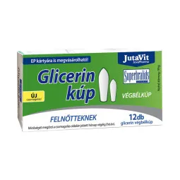 Jutavit Glicerino žvakutės nuo vidurių užkietėjimo 2,5 g, 12 žvakučių