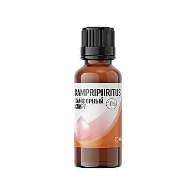 Kamparo spiritas 10%, 40 ml 