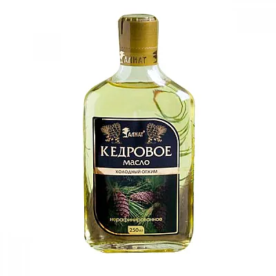 Sibiro produktas kedro riešutų aliejus, premium klasė