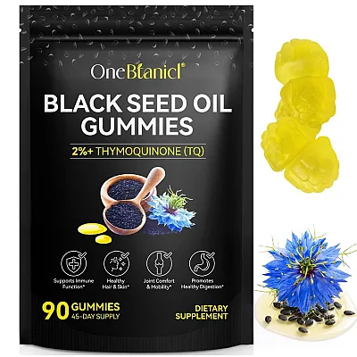 OneBtanicl® Black Seed Oil Gummies – 90 Vegan Gummies