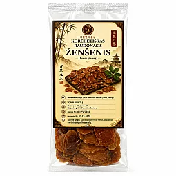 Korėjietiškas raudonasis ženšenis (Panax ginseng) griežinėliais, 50 g