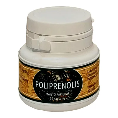Poliprenolis D3 + A, E, antioksidantas, 50 kapsulių