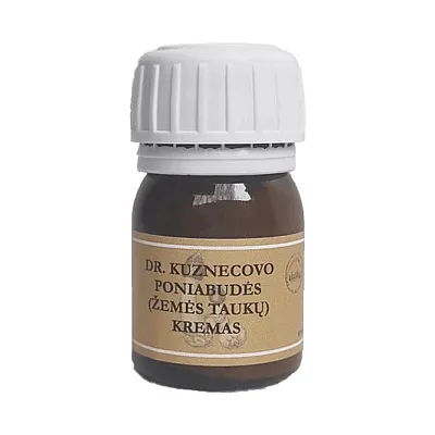 Dr. Kuznecovo žemės taukų, poniabudės kremas - tepalas, 30 g