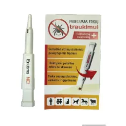 Prietaisas erkių traukimui, 1 vnt