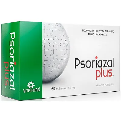 Psoriazal plus vitaminai odai + plaukams, 60 tablečių