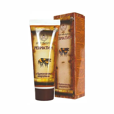 Rheumatim Šildantis kremas-balzamas kūnui su bičių nuodais ir augaliniais ekstraktais, 75 ml