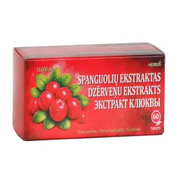 Herbin stambiauogių spanguolių ekstraktas 16000 mg, 60 tablečių