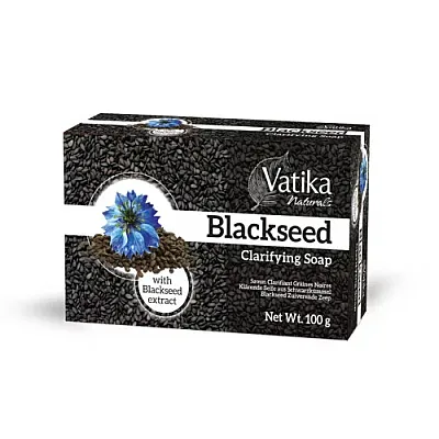 Vatika valomasis muilas su juodųjų kmynų aliejumi, ramunėlėmis ir granatu, 100 g