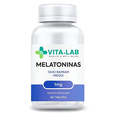 Vita-Lab Melatoninas 1 mg (miegui), 90 tablečių