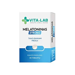 VITA-LAB melatoninas strong 2 mg, 30 tablečių