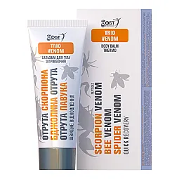 FBT Kremas-balzamas šildantis, skorpiono nuodai + bičių nuodai + vorų nuodai, 75 ml