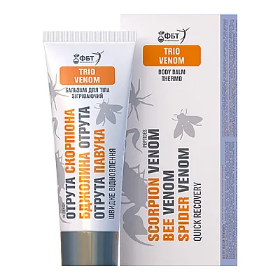 FBT Kremas-balzamas šildantis, skorpiono nuodai + bičių nuodai + vorų nuodai, 75 ml