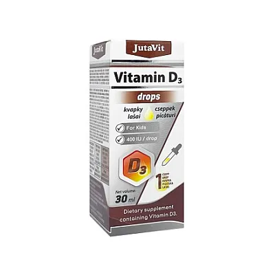 JutaVit vitaminas D lašiukai vaikams 400 TV, 30 ml