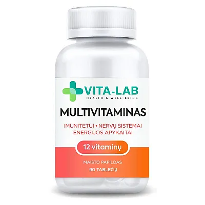 VITA-LAB multivitaminai 12 komponentų, 90 tablečių
