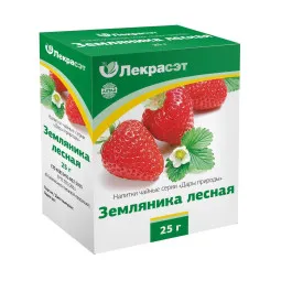 Lekraset žolelių arbata „Žemuogių lapai“, 25 g