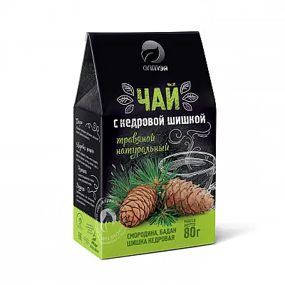 Žolelių arbata su kedro konkorėžiu, 80 g