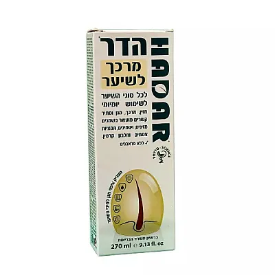 Hadar natūralus gydomasis citrusinis kondicionierius plaukams stiprinti, 270 ml