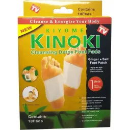 Kinoki detox gold pėdoms pleistrai imbieras + druska, 10 vnt.