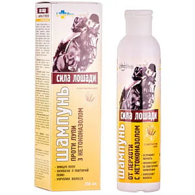 Plaukų šampūnas nuo pleiskanų su ketokonazolu, 250 ml