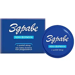 Zdrave lengvos formulės kremas veidui ir kūnui su cinko oksidu, 40 g