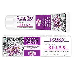 Relax dantų pasta su levandomis, be fluoro, 65 ml
