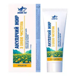 Kremas kūnui ryklių riebalai su ugniažolės aliejumi, 75 ml