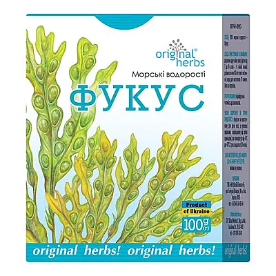 Jūros dumbliai virškinimui, 100 g