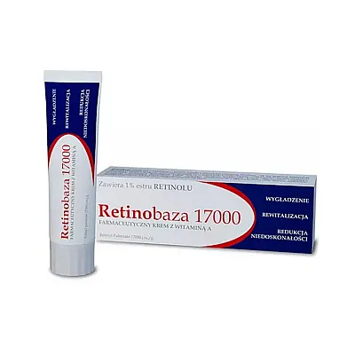 Retinolio bazė farmacinis veido kremas su vitaminu A 17000, 30 g