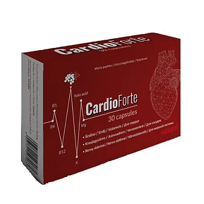 Herbin cardio forte, 30 kapsulių