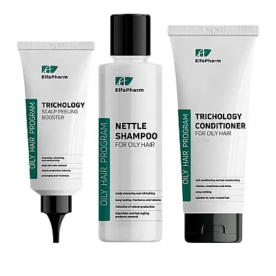 Trichologinis rinkinys riebiai galvos odai ir plaukams