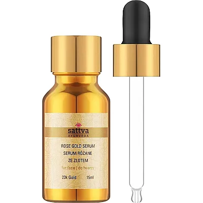 Rose gold veido odos serumas sattva, 15 ml