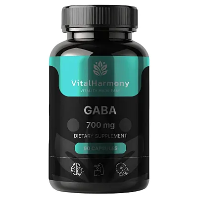 Vitalharmony gaba 700 mg, 90 kapsulių